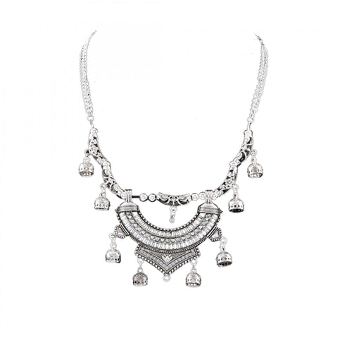 Afghani Designer Turkish Style Vintage Oxidised German Silver Tribal Necklace Pandeant Antique Jewellery Boho Gypsy