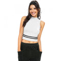 Generic Women's Polyester, Knitting Western Wear Tops (White)