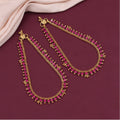 Generic Women's Rani Color Anklets (Free Size: Upto 10")
