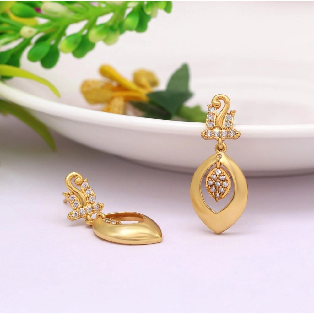 Generic Women's Gold Color Antique Gold Plated Earrings