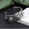 Generic Women's Silver Color Oxidised Adjustable Bracelet