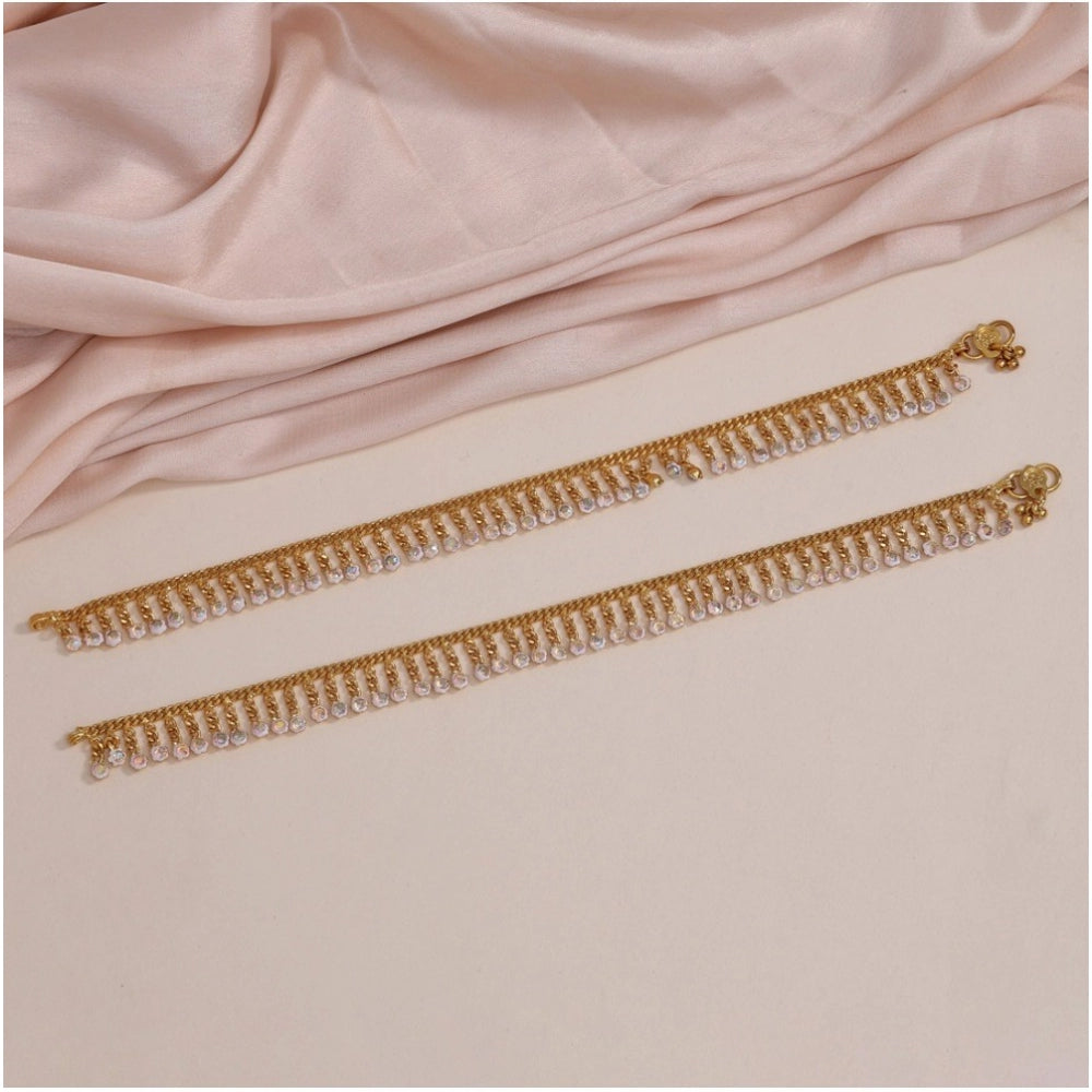 Generic Women's Rainblow Color Anklets (Free Size: Upto 10")