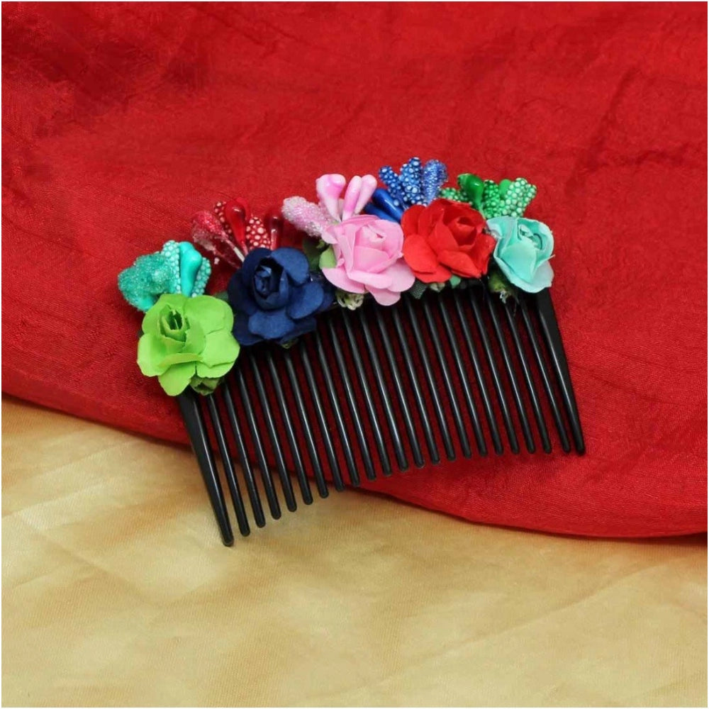 Generic Women's Multi Color Hair Comb Pin