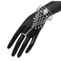 Generic Women's White Color Rhinestone Hathphool Adjustable Bracelet