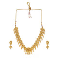 Generic Women's Rose Gold Plated Alloy Necklace &amp; Earings Set (Gold)