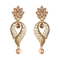 Generic Women's Rose Gold Plated Alloy Earrings (Gold)