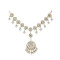 Generic Women's Rose Gold Plated Alloy Matha Patti (White)