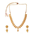 Generic Women's Rose Gold Plated Alloy Necklace &amp; Earings Set (Gold)