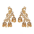 Generic Women's Rose Gold Plated Alloy Earrings (White)