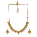 Generic Women's Rose Gold Plated Alloy Necklace &amp; Earings Set (Gold)