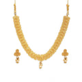 Generic Women's Rose Gold Plated Alloy Necklace &amp; Earings Set (Gold)