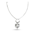 Generic Women's Stainless Steel Imported Gen-z Pendent Chain (Silver Plated)
